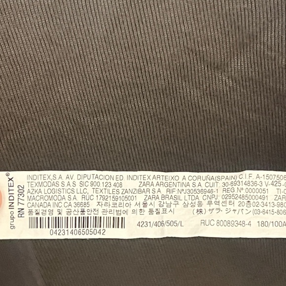 ZARA Men's Olive Green Short Sleeve T-Shirt Size L - Picture 4 of 5